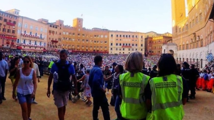 I soccorritori al Palio di Siena 