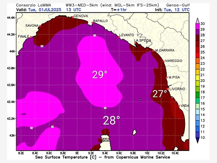 Caldo estremo e mari bollenti, Centro Meteo Toscana: "Siamo seduti tranquillamente su una bomba ad orologeria già innescata. Il Mediterraneo è pronto per farci vedere il lato oscuro della natura"