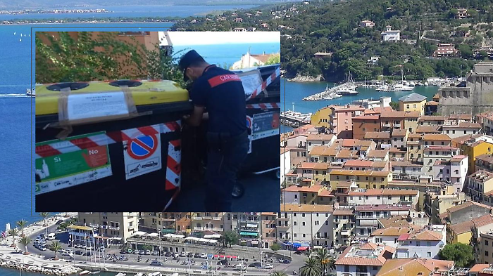 Intervento dei carabinieri forestali a Porto Santo Stefano