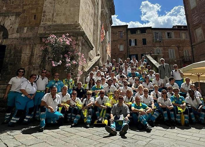 La centrale operativa 118 Siena–Grosseto guida il piano di soccorso per il Palio di Siena