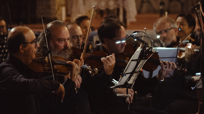 Alcuni componenti della sezione Archi dell'Orchestra sinfonica “Città di Grosseto”