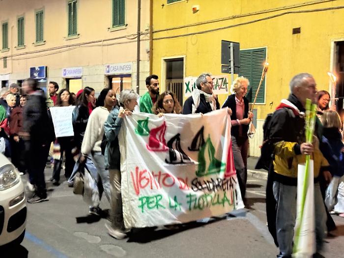 Centinaia in corteo per la Palestina e la Flotilla – LE FOTO 