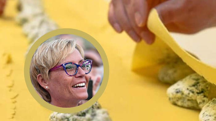 Elena Nappi  partecipa ad una cooking lesson del tortello maremmano