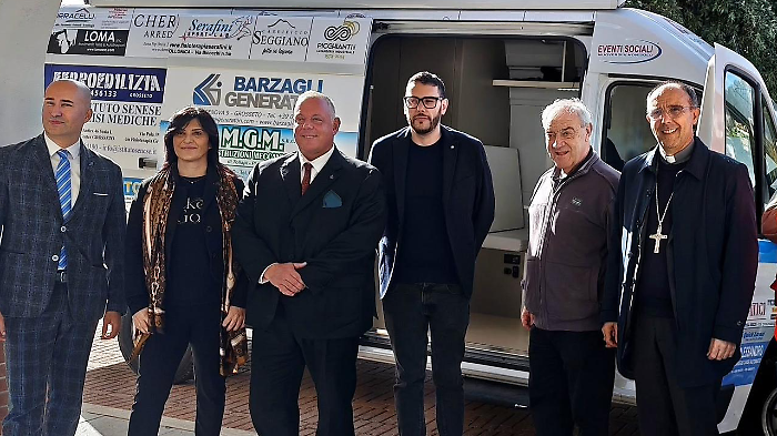 Il nuovo Fiat Doblò della Misericordia di Grosseto