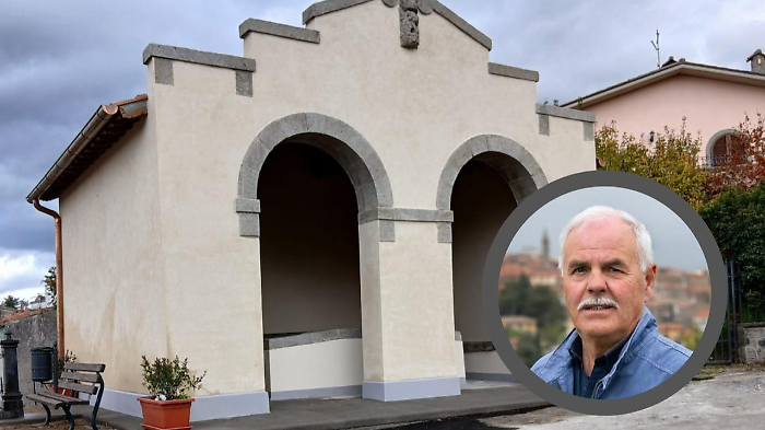 I pozzi alle Ciaccine e l'assessore Roberto Zamperini