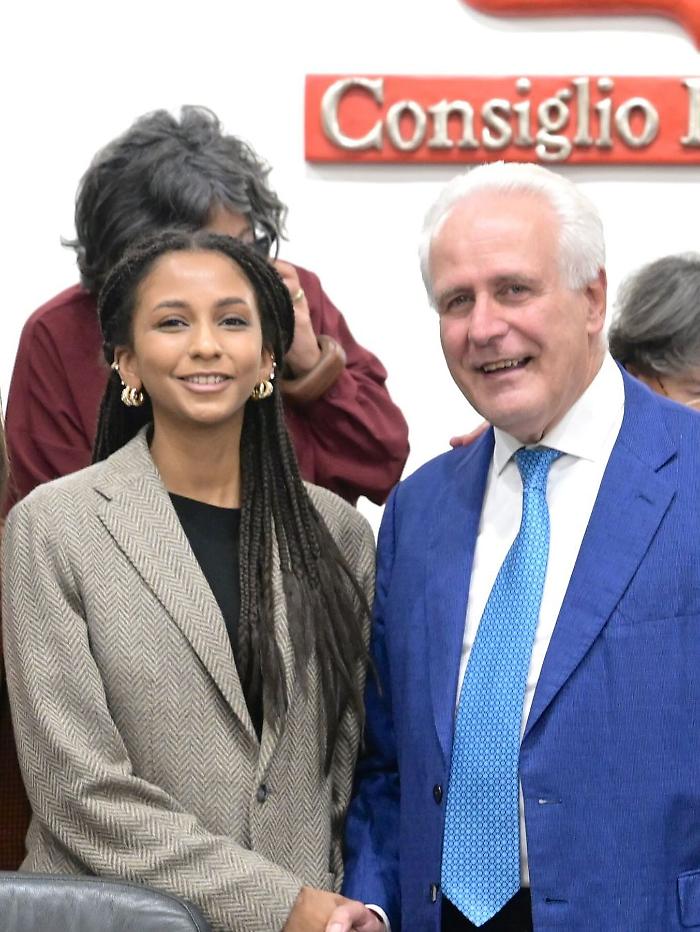 Eugenio Giani e Mia Bintou Diop