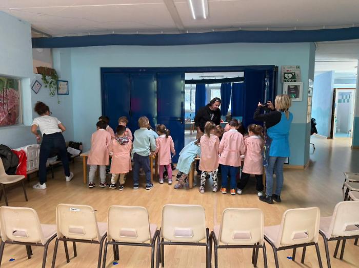 I bambini della scuola d'infanzia “Il Fontino”