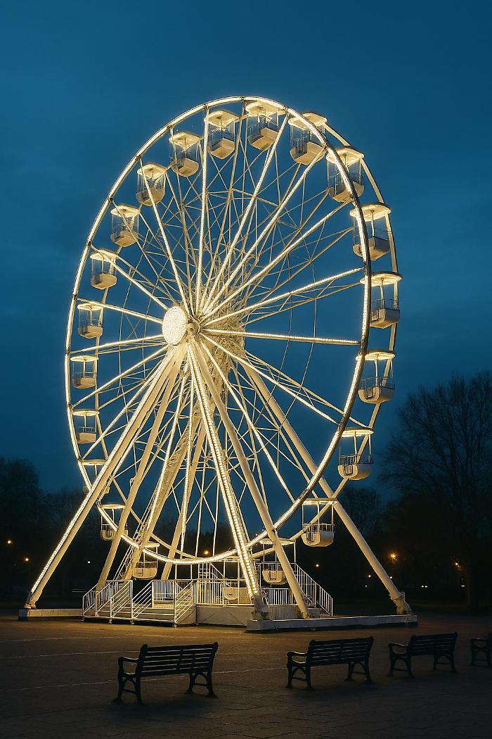 La magia del Natale da 30 metri d'altezza: in città arriva la grande ruota panoramica luminosa