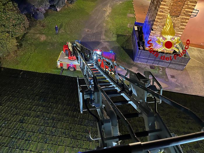 Intervento dei Vigili del fuoco a Follonica