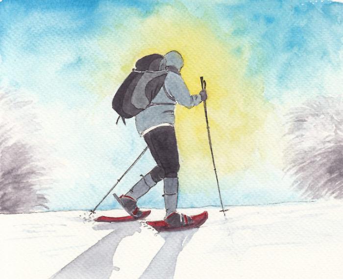 Una delle opere di “Sguardi sull’Amiata”