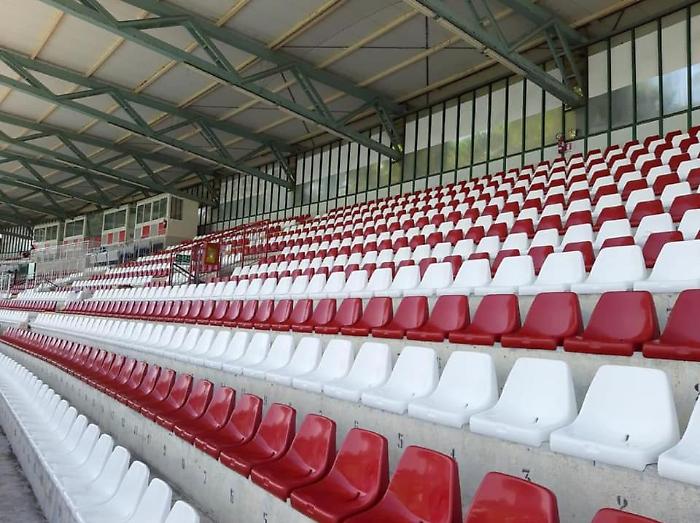 Le sedute dello stadio "Carlo Zecchini" di Grosseto