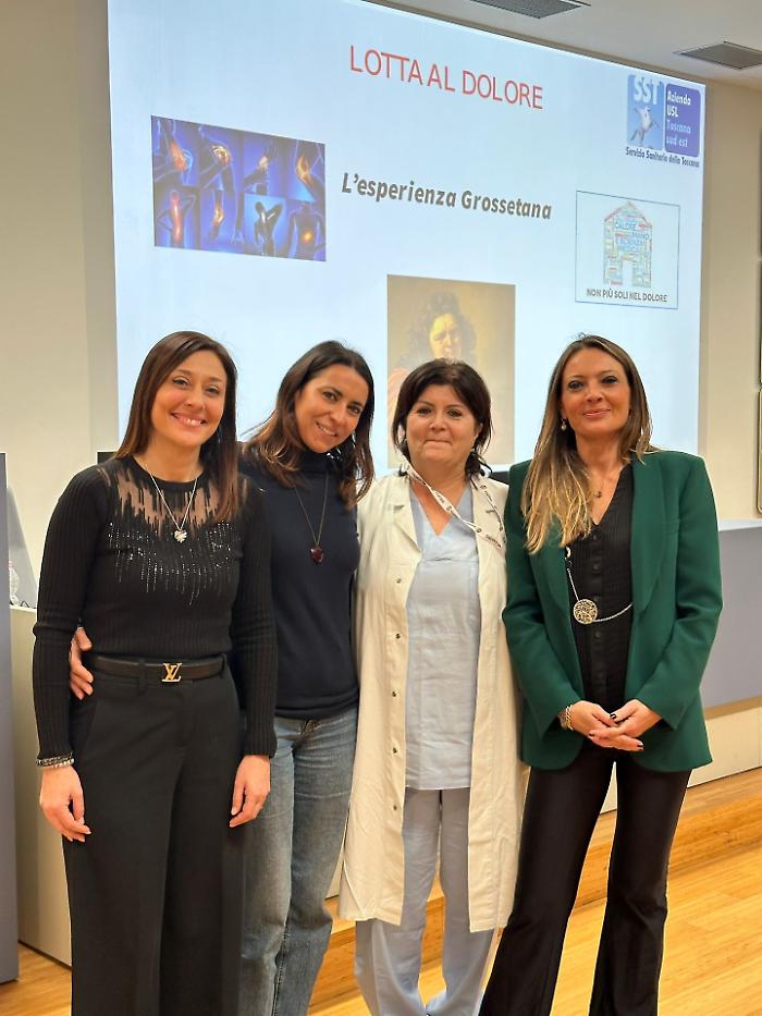 Le dottoresse Gabriella Pizzetti, Fabrizia Comite, Loredana Schittone e la dottoressa Rosa Buontempo, responsabile dell’ambulatorio