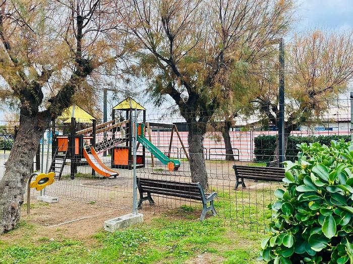 Il  parco giochi del lungomare di Ponente