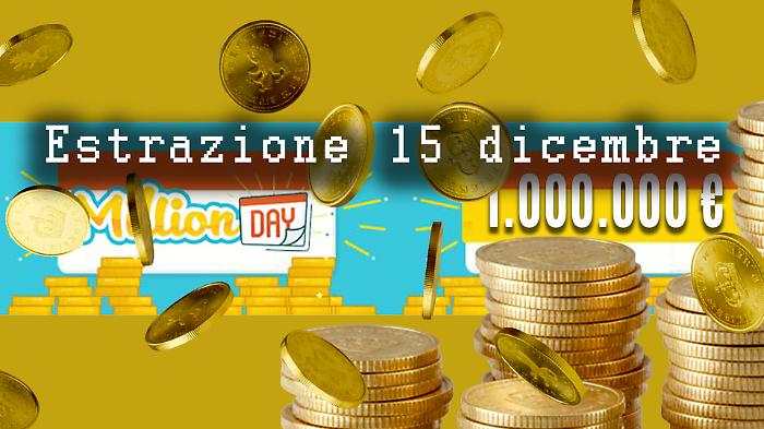 Million Day e Million Day Extra: i numeri vincenti di oggi lunedì 15 dicembre