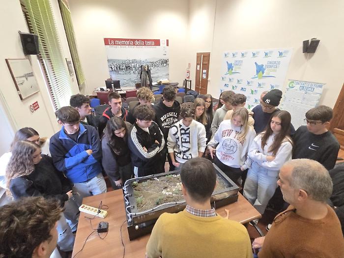 I ragazzi dell&rsquo;Istituto Agrario Leopoldo II di Lorena durante una lezione