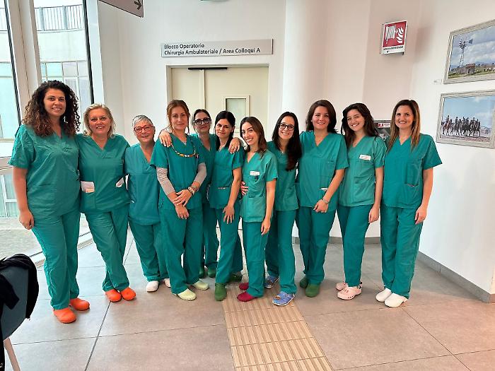 Le dottoresse Tuccillo, Puzzuoli e lo staff di Ginecologia ostetricia del Misericordia