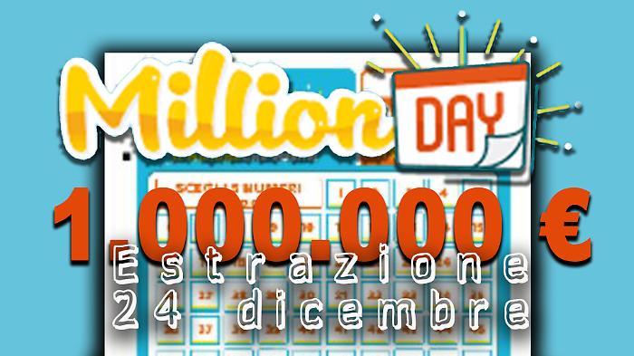 Million Day e Million Day Extra, le estrazioni di oggi mercoled&igrave; 24 dicembre: i numeri vincenti