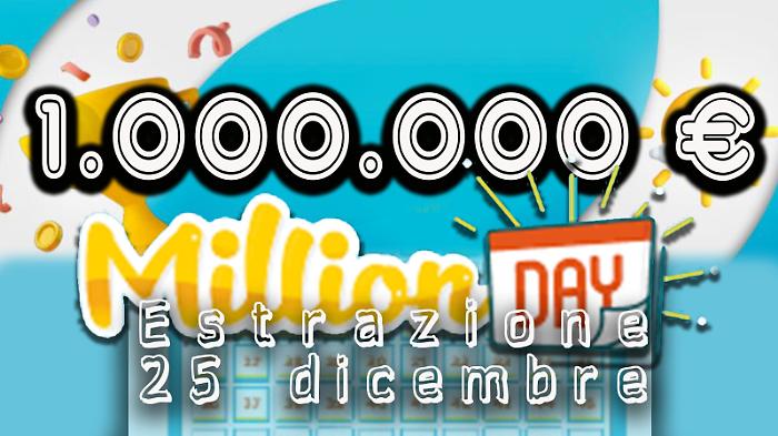 Million Day e Million Day Extra, le estrazioni di oggi gioved&igrave; 25 dicembre: i numeri vincenti di Natale