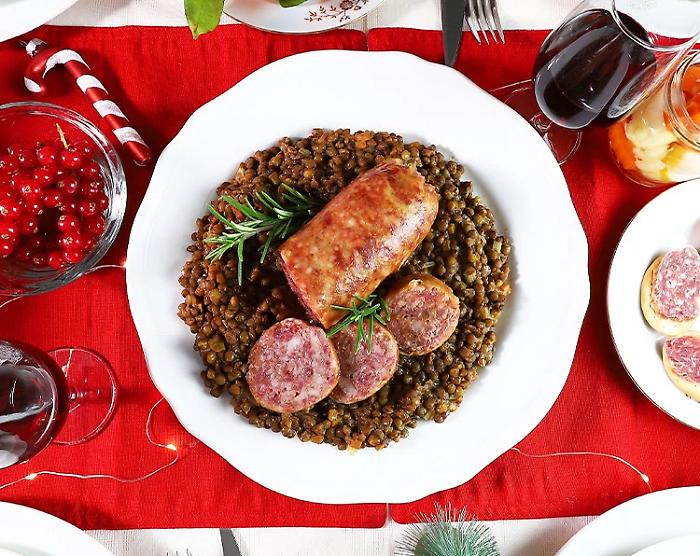 Il cotechino con le lenticchie
