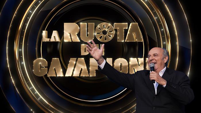 Gerry Scotti conduce "La Ruota dei campioni"