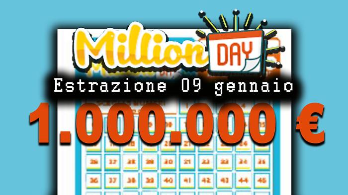 Estrazione Million Day e Million Day Extra di oggi venerd&igrave; 9 gennaio: i numeri vincenti