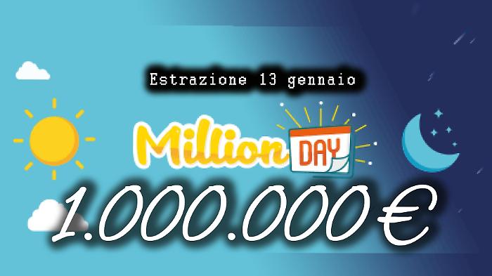 Million Day e Million Day Extra di oggi marted&igrave; 13 gennaio: i numeri vincenti