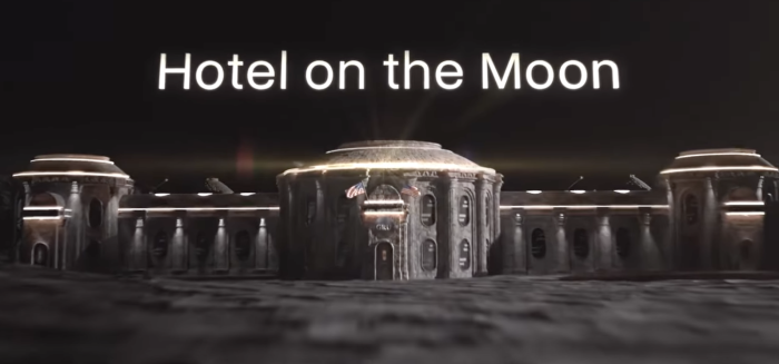 Hotel sulla Luna, il progetto Gru Space