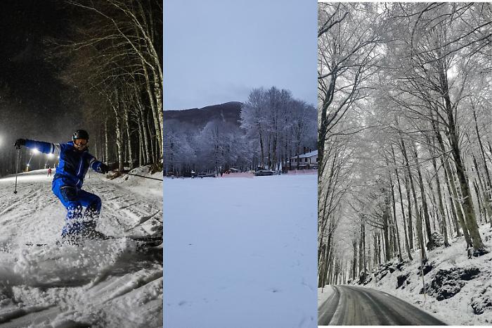 Monte Amiata da fiaba: neve fresca, impianti aperti e boom di visitatori per un magico weekend