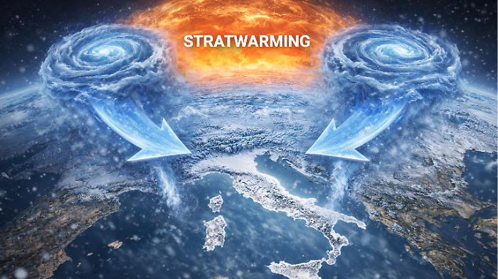 Lo Stratwarming &egrave; ora: come il Polo Nord potrebbe portare il freddo siberiano fino alla Maremma