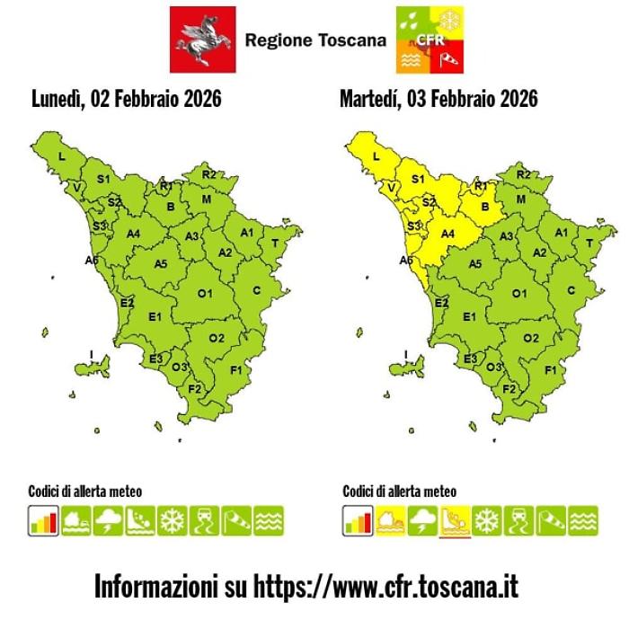 Toscana nella morsa nel maltempo. Piogge, vento e mare mosso: scatta l&rsquo;allerta meteo