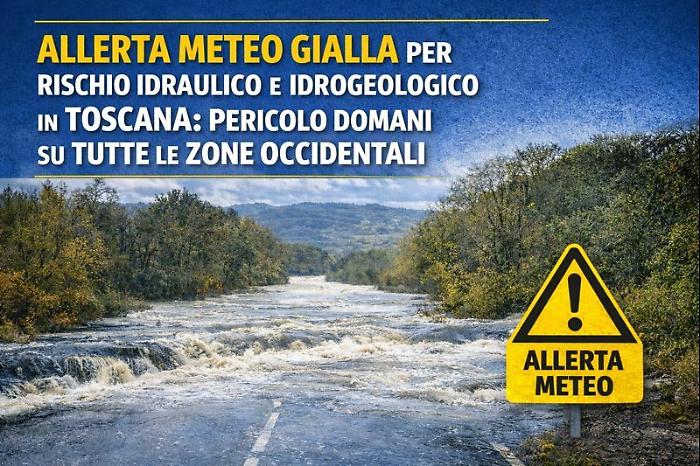 Grosseto e la Maremma sotto la pioggia: allerta meteo in tutta la provincia