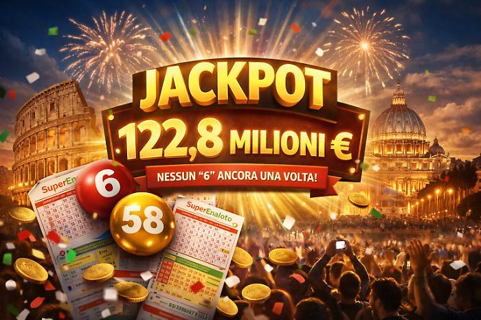 Superenalotto, l'estrazione lumaca di marted&igrave; 17 febbraio: numeri in ritardo e niente 6. Il jackpot vola a 122,8 milioni