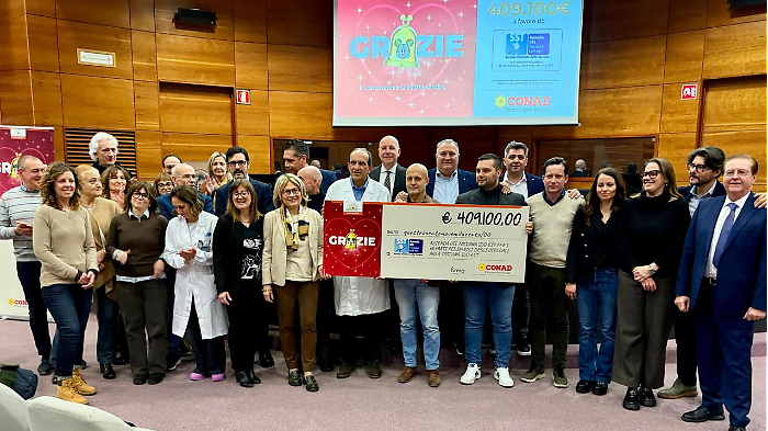 Oltre 409mila euro per i reparti pediatrici: la donazione di Conad nord ovest alla Asl