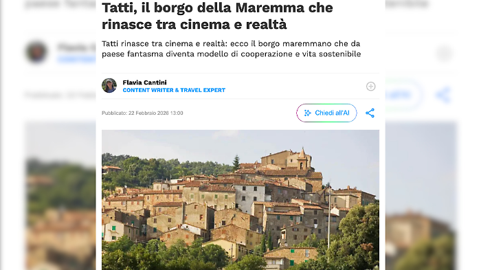 Da &ldquo;paese fantasma&rdquo; a modello sostenibile: Tatti conquista SiViaggia.it che annuncia l'arrivo del film nelle sale