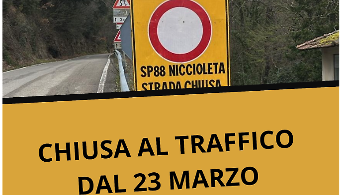 Niccioleta, cambia la viabilit&agrave; sulla Sp88: chiusura rinviata di una settimana