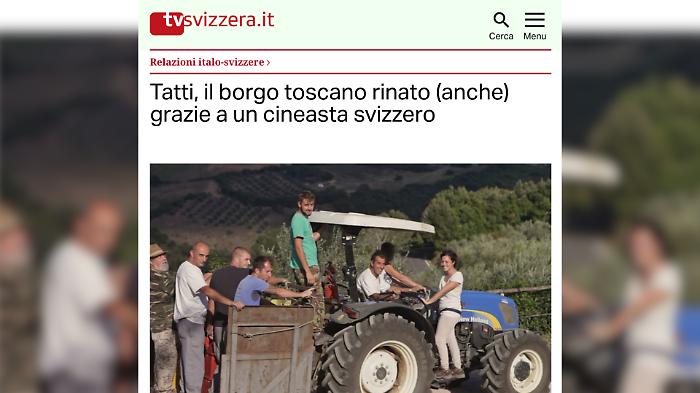 Tatti, il borgo della Maremma su Tvsvizzera.it : il film al debutto a Massa Marittima