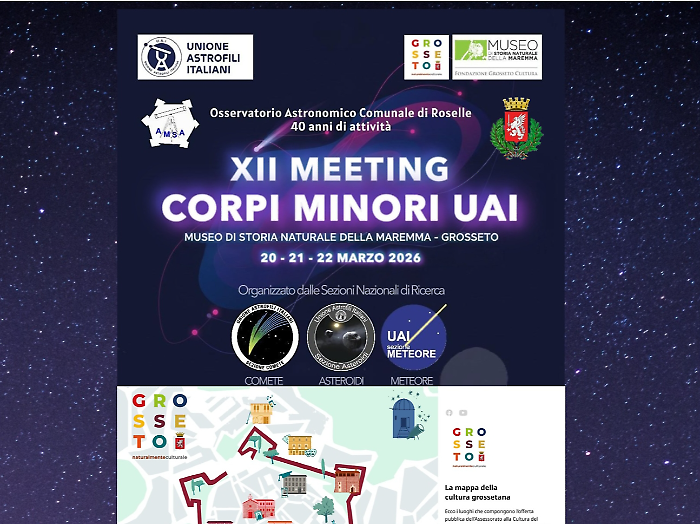 Grosseto guarda alle stelle: 40 anni dell&rsquo;Osservatorio di Roselle e il XII Meeting UAI