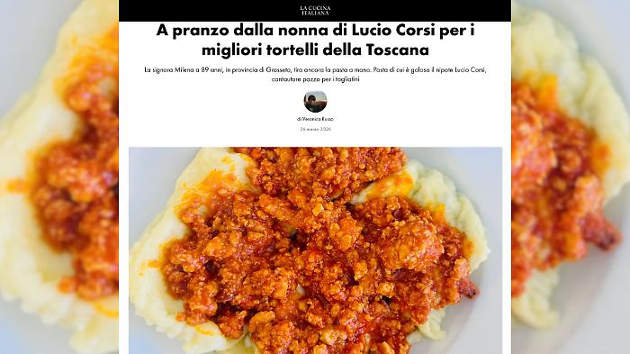Se il Tortello maremmano diventa rock: la Nonna di Lucio Corsi conquista La Cucina Italiana