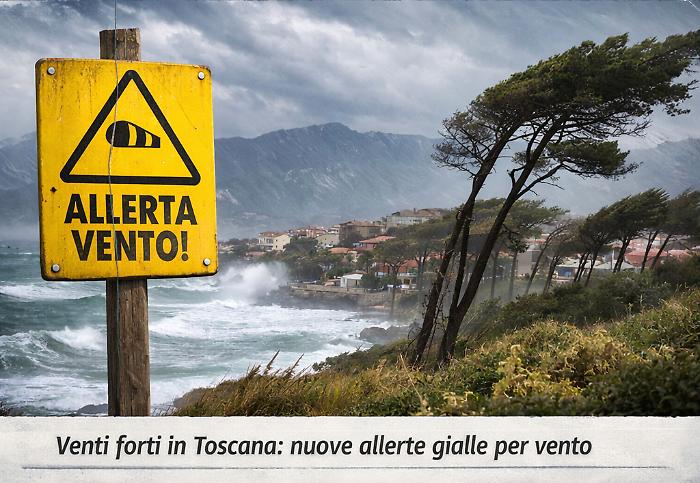 Maremma nella morsa del vento gelide: prorogata l'allerta meteo della Regione Toscana