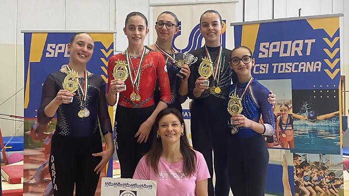 Polisportiva Barbanella Uno nell'Olimpo toscano della ginnastica artistica : Lori e Girelli d&rsquo;oro nel debutto regionale