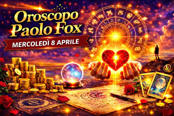 Oroscopo Paolo Fox per mercoled&igrave; 8 aprile 2026: le stelle chiedono calma e lucidit&agrave;, fermarsi ora per non sbagliare dopo