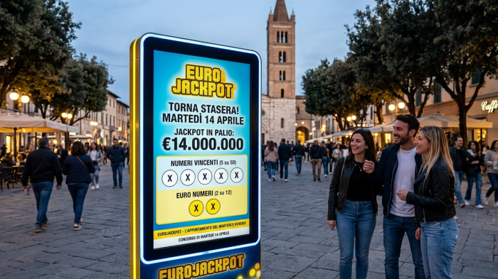Eurojackpot, estrazione e numeri vincenti di oggi marted&igrave; 14 aprile
