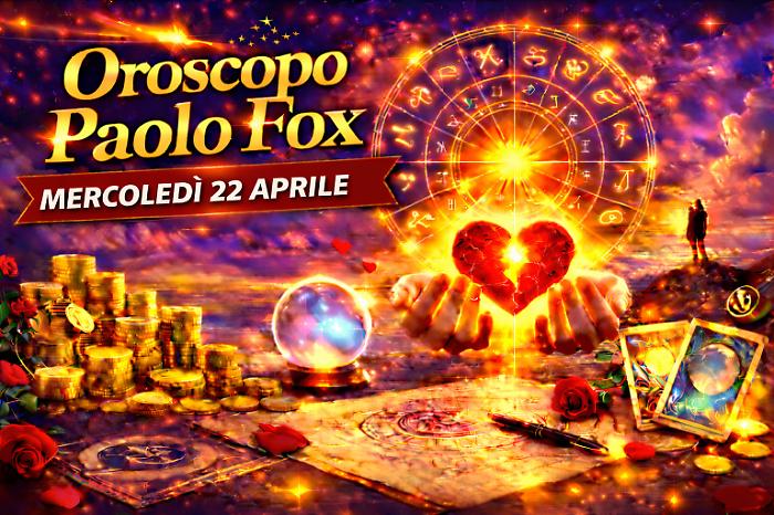 Oroscopo Paolo Fox per mercoled&igrave; 22 aprile: sistemare oggi per vincere domani, il giorno dei dettagli decisivi