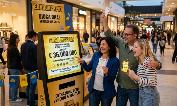 Eurojackpot, estrazioni e numeri vincenti di stasera venerd&igrave; 24 aprile