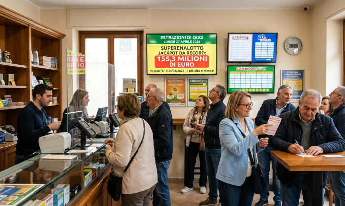 Lotto, Superenalotto e 10eLotto: estrazioni e numeri vincenti di oggi luned&igrave; 27 aprile