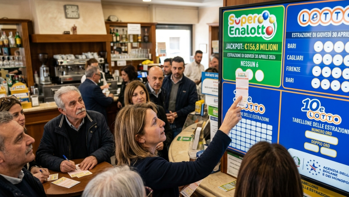 Lotto, Superenalotto e 10eLotto: estrazioni e numeri vincenti di oggi gioved&igrave; 30 aprile