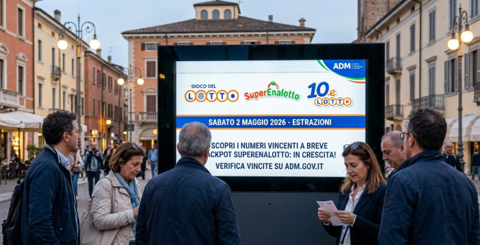 Lotto, Superenalotto e 10eLotto: estrazioni e numeri vincenti di oggi sabato 2 maggio