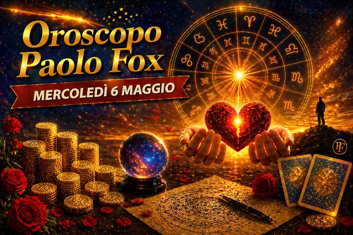 Oroscopo Paolo Fox per mercoled&igrave; 6 maggio 2026: le stelle mettono alla prova, chi resiste vince