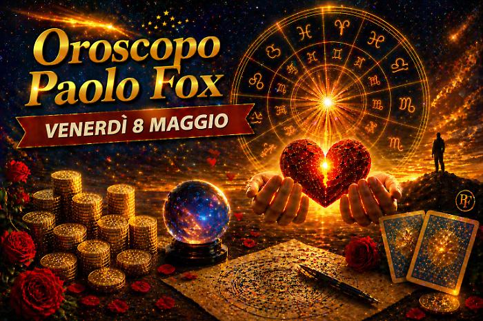 Oroscopo Paolo Fox per venerd&igrave; 8 maggio: il giorno delle conferme decisive, tensioni, verit&agrave; e colpi di scena