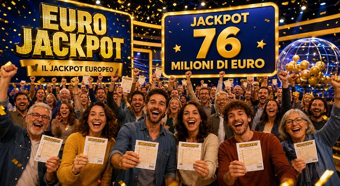 Eurojackpot, estrazioni e numeri vincenti di oggi venerd&igrave; 8 maggio: il 5+2 vale 76 milioni